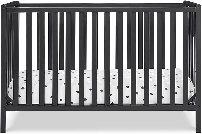 Delta Children Heartland 4-in-1 Convertible Crib, Black