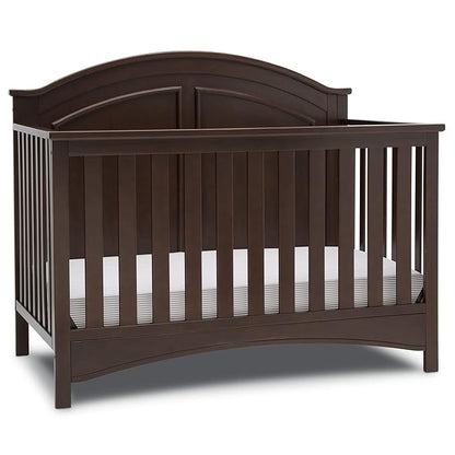 Delta Children Perry 6-in-1 Convertible Crib - Greenguard Gold Certified, Walnut Espresso