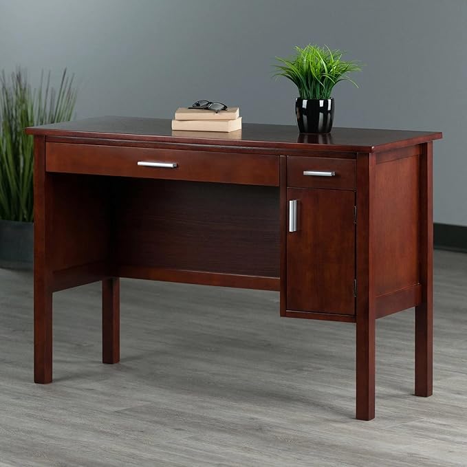 Winsome Wood Emmett Writing Desk, Walnut