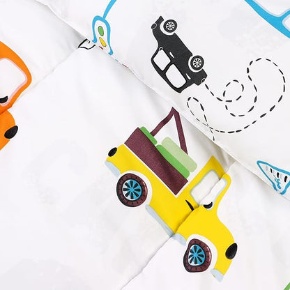 Utopia Bedding All Season Car Comforter Set with 2 Pillow Cases, 3 Piece Soft Brushed Microfiber Kids Bedding Set for Boys/Girls, Machine Washable (Twin)