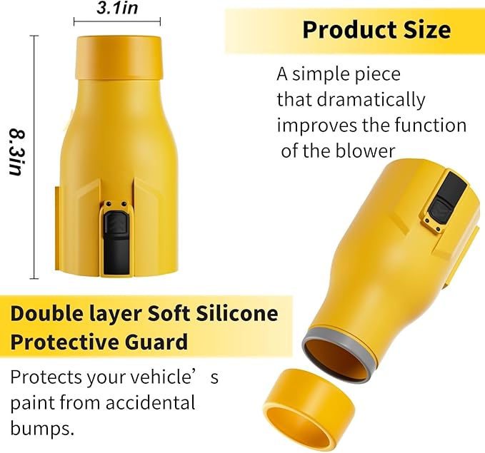 Leaf Blower Nozzle for Dewalt 60V MAX Leaf Blower(DCBL772X1 DCBL772B DCMBA572N), Car Drying Nozzle for Dewalt 60V - Bare Nozzle 1 Pack
