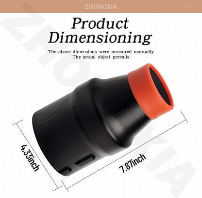 Car Drying Nozzle for Milwaukee M18 Fuel Single Battery 2724-20 2728-20 M18 Leaf Blowers, Car Drying Nozzle for Milwaukee Leaf Blowers with Red Soft Tip Cover