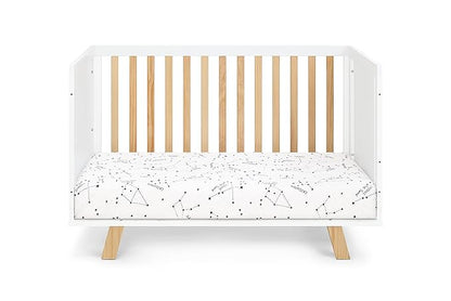 Suite Bebe Livia Convertible Crib in White & Natural