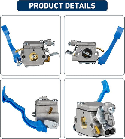 Huztl 125BV Carburetor Kit for Husqvarna 125B Handheld Leaf Blower 590460102