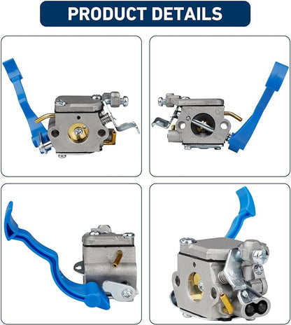 HUZTL 590460102 Carburetor for Husqvarna 125B 125BX 125BVX Leaf Blower Parts C1Q-W37 Carb Air Filter Fuel Line Kit