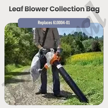 Leaf Blower Vacuum Leaf Bags 610004-01 Compatible with Black & Decker BV-003 BV1000 Fits BV1000 BV1500 BV2000 BV2100 BV2500 BV2500-AR BV2500-B2 BV2500-B2C
