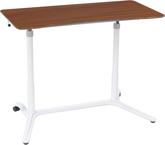 Calico Designs 51231 Sierra Height Adjustable Desk, White/Cherry, 37.5 Inch