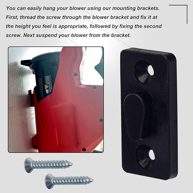 Leaf Blower Wall Mount Compatible with Milwaukee Leaf Blower M18 2724-20 2724-21, Plastic Wall Holder use for Hanging Leaf Blower - Mounting Bracket