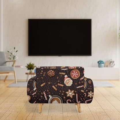 FKELYI Christmas Sofa Slipcover Washable Sofa Couch Cover Comfortable Furniture Protector with Elastic Bottom Stretch Sofa Slipcovers M