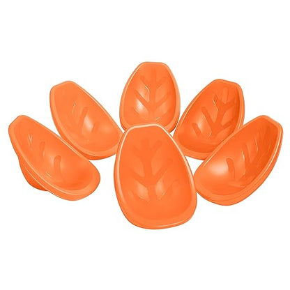 ECR4Kids Leaf Floor Seat, Rocker Chair, Orange, 6-Piece
