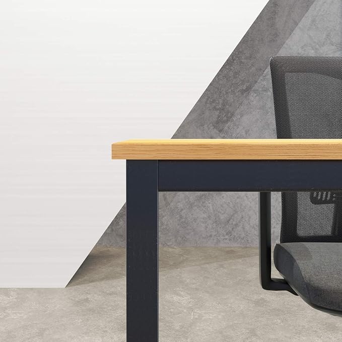 SDHYL 47 inches Contemporary Computer Desk Spacious Workstation Sturdy Writing Desk Meeting Desk, S7-GCP2AC3-120TB