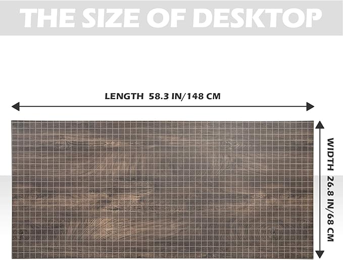 TOPSKY One-Piece Table Top for Electric Standing Desk Adjustable Desk (Espresso Gray., 58.3x26.8x0.7)