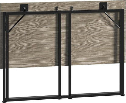 Techni Mobili Space Saving Folding Desk, Grey