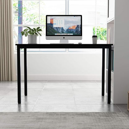 soges 47 inches Desk Computer Desk Home Office Table Writing Desk Study Table Computer Workstations Black GCP2AC3-120BK