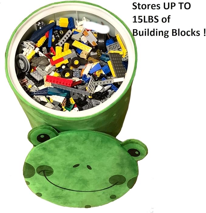 Storl Organizer Storage Stool for Toy and Cloth and Kids Stool (Duck, 12Wx13H)