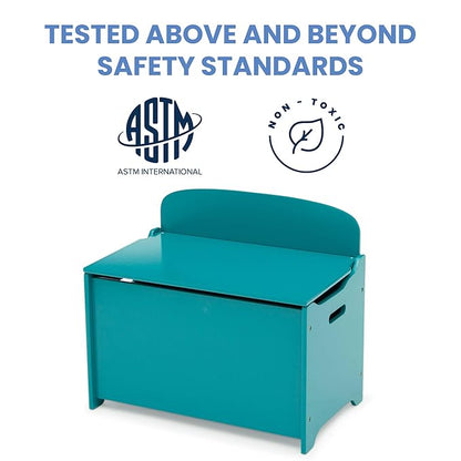Delta Children MySize Deluxe Toy Box, Teal