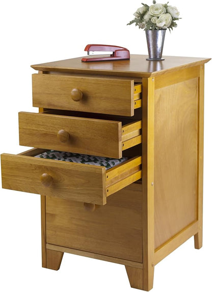 Winsome Studio File Cabinet, Honey