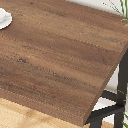 HSH Large Computer Desk, Industrial Modern Home Office Desk, Wooden and Metal PC Desk for Work Writing Study Gaming Bedroom, Farmhouse Vintage Computer Table Executive Workstation, Rustic Oak 60 Inch