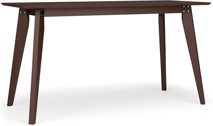 HON Basyx BSX55WPLMWMW Modern Home Office Wood Computer Desk, 55", Walnut