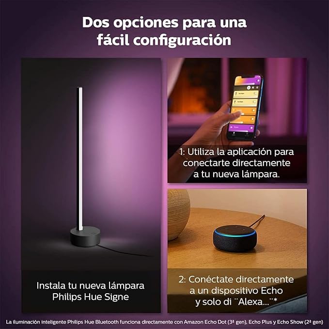Philips Hue Signe Smart Floor Lamp, White - White and Color Ambiance LED Color-Changing Light - 1 Pack - Indoor - Control with Hue App - Works with Alexa, Google Assistant, and Apple Homekit
