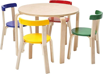 ECR4Kids ECRKids Seating, 5-Piece Table and Chairs Set, Assorted