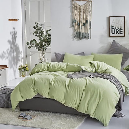 Light Green Comforter Set Cal King Solid Sage Green Bedding Set Lightweight Women Soft Light Mint Green Blanket 3 PCs Durable Comforter Set Cal King Men Breathable Sage Green Bed Comforter Set