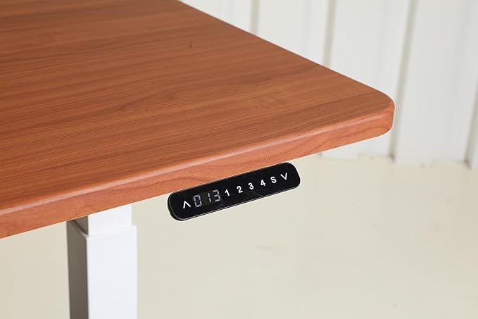 ApexDesk K Series 60" Electric Height Adjustable Standing Desk with LED Memory Controller (Cherry)