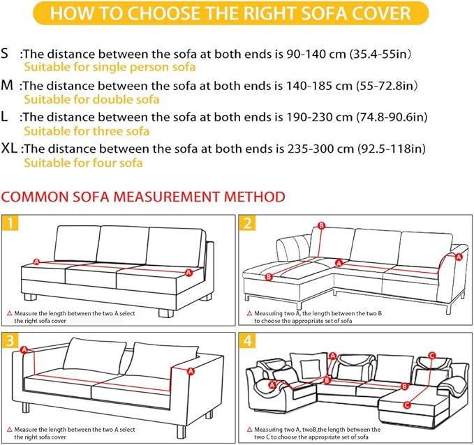 FKELYI Merry Christmas Sofa Cover for Home Decor Santa Claus Snowman Reindeer Printed Stretch Sofa Couch Cover Washable Furniture Protector-XL