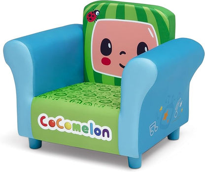 Delta Children Colorful Kids Upholstered Chair, One Size, Cocomelon