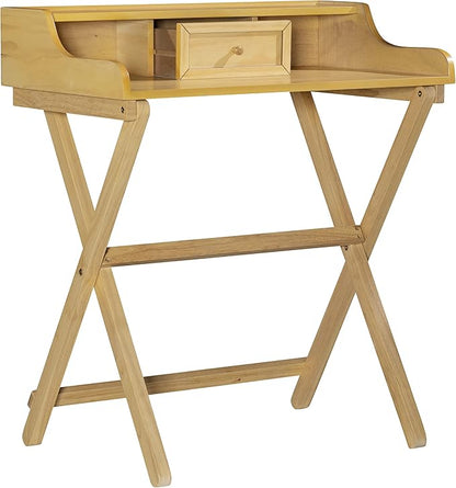 Linon Mable Folding Desk, Natural