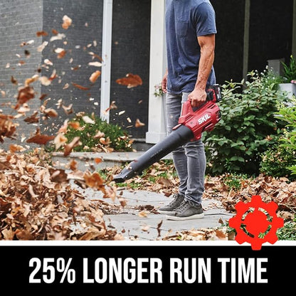 SKIL BL4714B-10 PWR CORE 20 Brushless 400 CFM Leaf Blower Kit, Includes 4.0Ah Battery and Charger