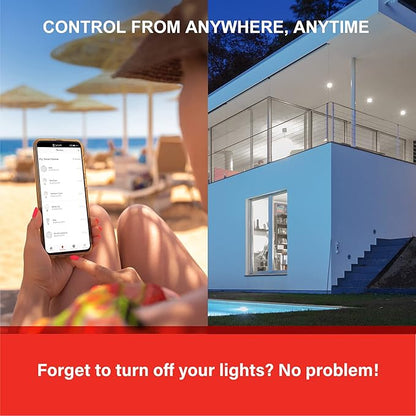 Sengled BR30 Smart Light Bulb, Updated FFS WiFi Led Flood Light Bulbs, Smart Bulbs That Works with Alexa, Google Assistant, E26 Daylight,60W Equivalent, 650LM, 2.4GHz WiFi Only, No Hub Required, 2Pack