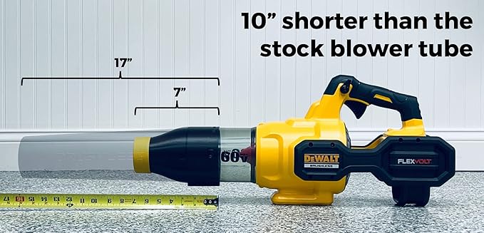 Stubby Car Drying Nozzle for DEWALT Leaf Blowers - 60V MAX (DCBL772B & DCBL777B)