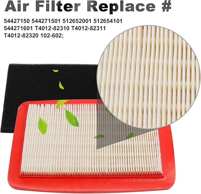 512652001 Air Filter Replacement for Red Max T401282310 EBZ8500 512652001 544271501 544271601 Replacement for Husqvarna 512652001 544271501 for Backpack Blower Leaf Blower