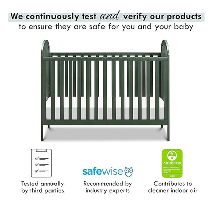 DaVinci, Beau 3-in-1 Convertible Crib in Forest Green, Greenguard Gold Certified