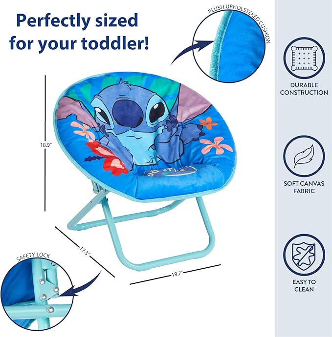 Idea Nuova Stitch Toddler Saucer Chair