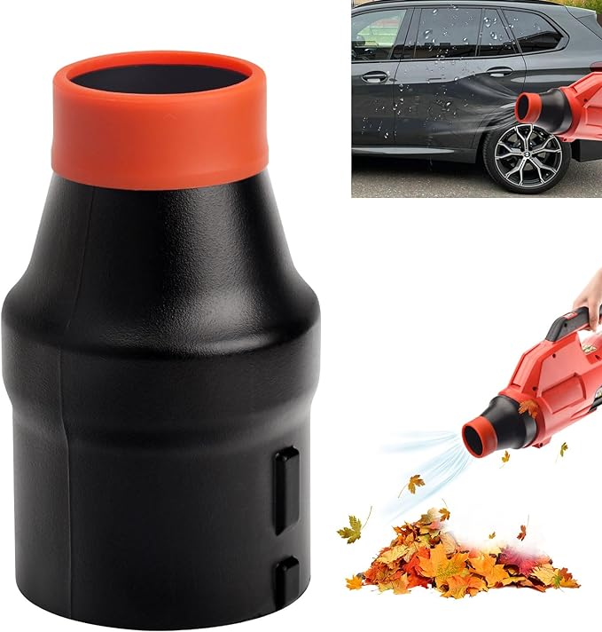 Car Drying Nozzle for Milwaukee M18 Fuel Single Battery 2724-20 2728-20 M18 Leaf Blowers, Car Drying Nozzle for Milwaukee Leaf Blowers with Red Soft Tip Cover