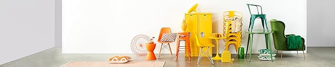Modway Haste Contemporary Modern Hourglass Accent Stool in Orange