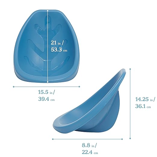 ECR4Kids Leaf Floor Seat, Rocker Chair, Peacock Blue, 6-Piece
