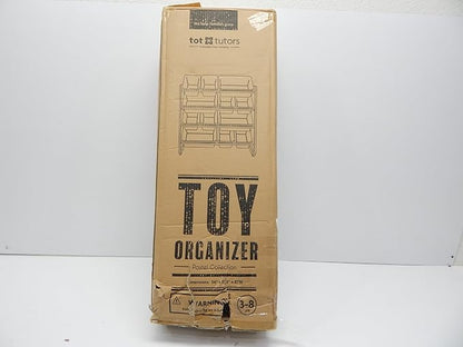 Humble Crew, White/Pastel Kids' Toy Storage Organizer