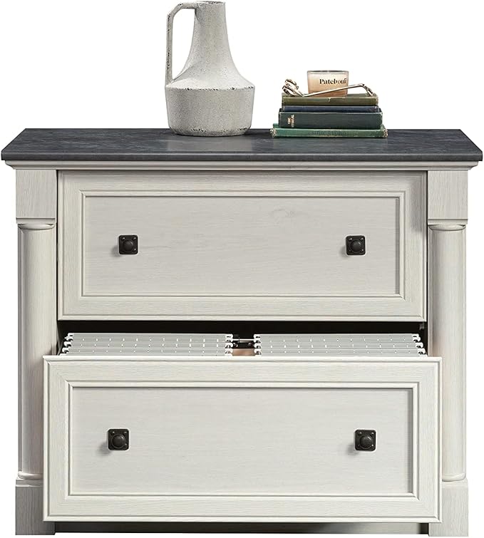 Sauder Palladia Lateral File, L: 36.81" x W: 22.01" x H: 29.61", Glacier Oak