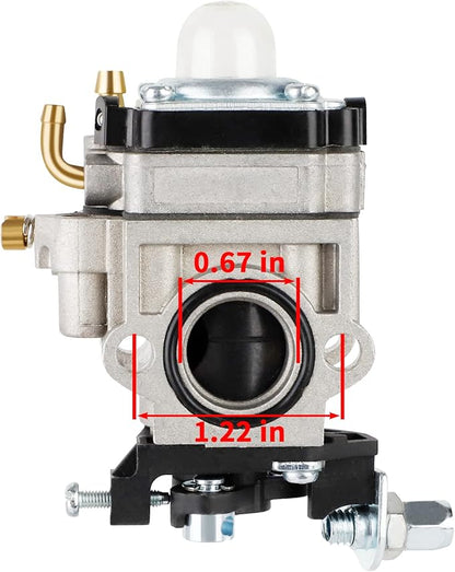 Pro PR46BT Carburetor for Poulan Pro PR46BT PR48BT 46cc 48cc Gas Backpack Blower BP400 BP402 Blower Carburetor for RedMax EB7000 EB7001 EB4300 EB4400 EB4401 Leaf Blower Parts