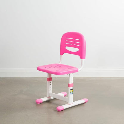 VIVO Height Adjustable Kids Desk Chair, Chair Only, Designed for Interactive Workstation, Universal Children's Ergonomic Seat, Pink, DESK-V201P-CH