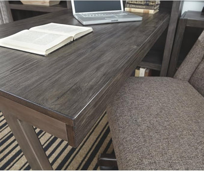 Signature Design by Ashley Raventown Urban 60" Home Office Desk, Weathered Brown
