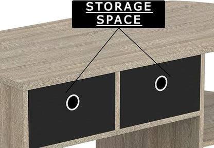 Safdie Small Computer Space-Saver Writing 2 Storage Drawers-Sturdy Study, Work Table-Compact Home, Living, Dorm Room,Bedroom, Office Modern Student, Gamer Desk, One Size, Dark Taupe