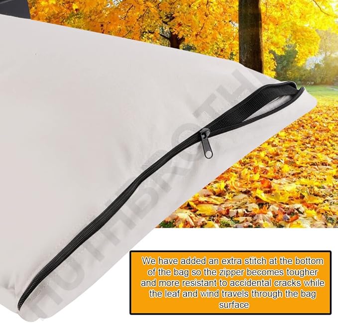 Universal Leaf Vacuum Blower Bag Bottom Debris Dump Bag - for Vacuum Leaf Blowers and Ultra Blower Rake, Compatible with Craftsman Black+Decker Husqvarna Toro leaf blower bag Replacement