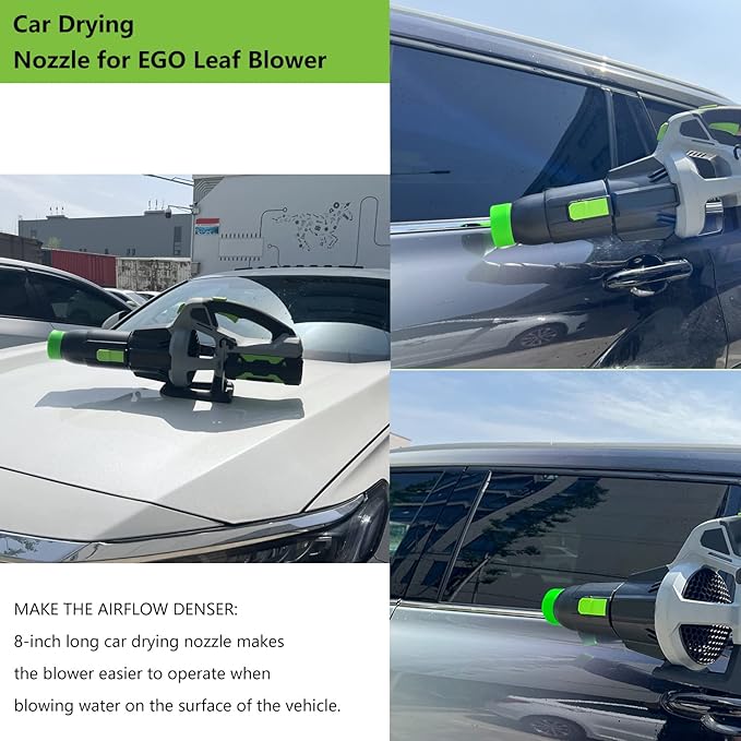 Car Drying Nozzle for EGO Leaf Blower - for EGO Power+ 530 575 580 615 650 765 Leaf Blower (Car Drying Nozzle/Car Wash Towel 16x16 in*2)