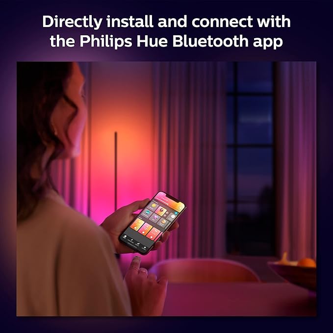 Philips Hue Indoor 3-Foot Smart LED Light Strip Extension - Flowing Multicolor Effect - Requires Base Kit - 1 Pack - Control with Hue App - Works with Alexa, Google Assistant and Apple HomeKit
