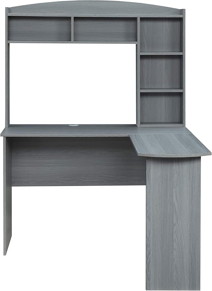 NicBex Laik-DW-00039-DX Desks, 47.25" W x 49.25" D x 62.5" H, Gray