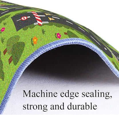 Car Rug Play Mat, Road Rug Carpet for Kids, City Life Educational Road Traffic Carpet for Ages 3-12 Years Old(140×200cm/55×79inch)